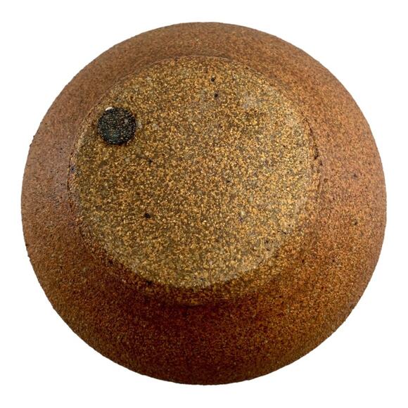 Carma Vintage Vintage 1980s Sand Art Pottery 6" Earthy Boho Floral Bottle Vase - Picture 7 of 8